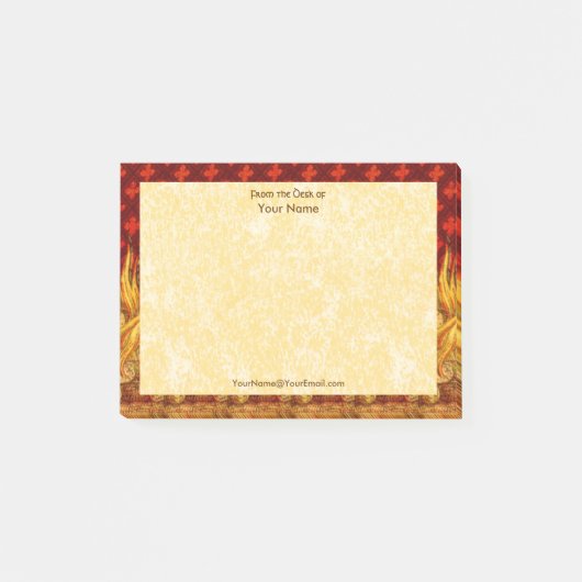 St. Apollonia's vlammen (VVP 001) Horizontale 4 "x Post-it® Notes (Voorkant)