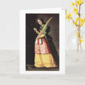 St. Appolonia door Zurbaran DE Francisco Kaart (Gele Bloem)