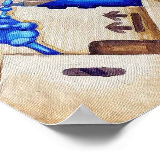 St. Artificial Intelligence (serie "Deus ex box") Poster (Hoek)