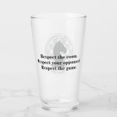 St. A's Chess Club Drink glas (Achterkant)