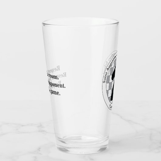 St. A's Chess Club Drink glas (Rechts)