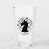 St. A's Chess Club Drink glas (Voorkant)
