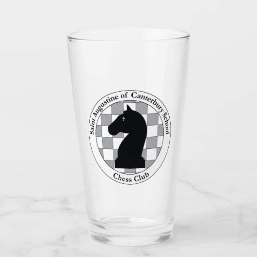 St. A's Chess Club Drink glas (Voorkant)