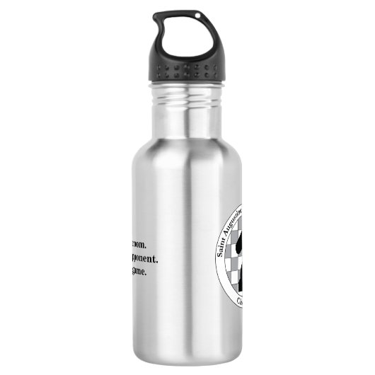 St. A's Chess Club Waterfles (Achterkant)