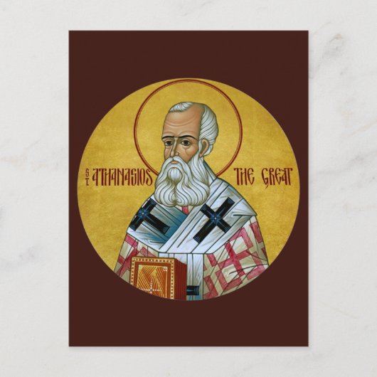 St. Athanasios de grote gebedskaart Briefkaart (Voorkant)