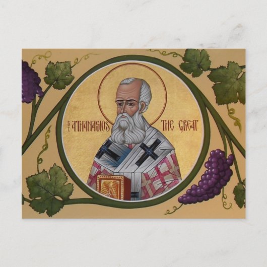 St. Athanasios Prayer Card Briefkaart (Voorkant)