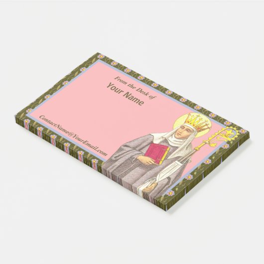 St. Audrey (Etheldreda) (P 003) 10"x6" Post-it® Notes (Schuin)