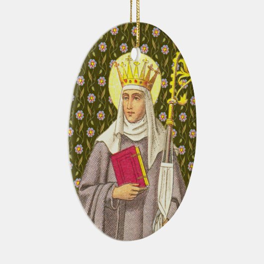 St. Audrey (Etheldreda) (P 003) Keramisch Ornament (Rechts)