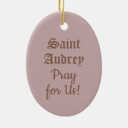 St. Audrey (Etheldreda) (P 003) Keramisch Ornament (Achterkant)