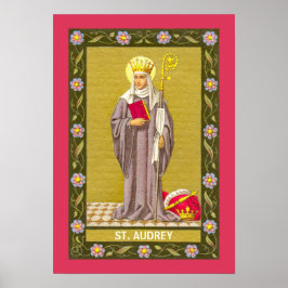 St. Audrey (Etheldreda) (P 003) Poster