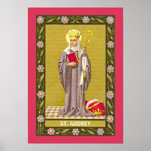 St. Audrey (Etheldreda) (P 003) Poster (Voorkant)