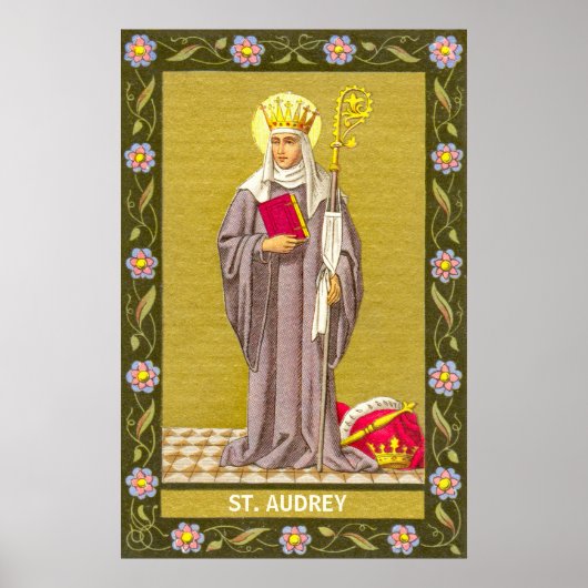 St. Audrey (Etheldreda) (P 003) Poster (Voorkant)