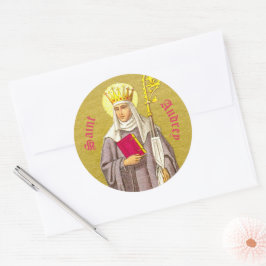 St. Audrey (Etheldreda) (P 003) Ronde Sticker