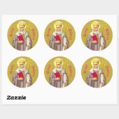 St. Audrey (Etheldreda) (P 003) Ronde Sticker (Vel)