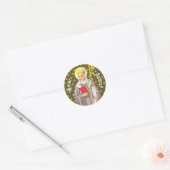 St. Audrey (Etheldreda) (P 003) Ronde Sticker (Envelop)