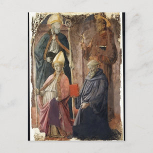 St.Augustin & Francis, bisschop St. van Filippo Li Briefkaart