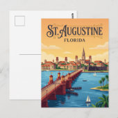 St. Augustine aan het waterfront USA Briefkaart (Voorkant / Achterkant)