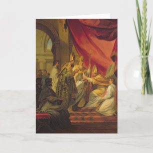 St. Augustine als Bischop wordt verordend die Kaart