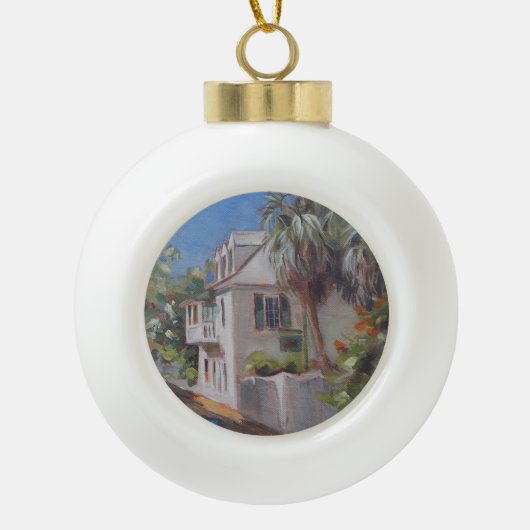 St. Augustine Aviles Street Florida Keramische Bal Ornament (Voorkant)