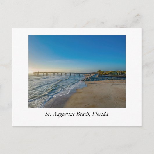 St Augustine Beach Briefkaart (Voorkant)