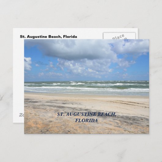 St Augustine Beach, Briefkaart van Florida (Voorkant / Achterkant)