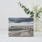 St Augustine Beach FL Pier Fotografisch Briefkaart (Staand voorkant)