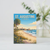 St. Augustine Beach Florida Briefkaart (Staand voorkant)
