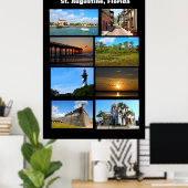 St. Augustine Beach, Florida Poster (Thuiskantoor)