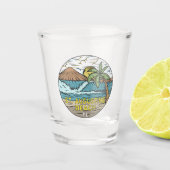 St Augustine Beach Florida Shot Glas (Voorkant)