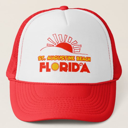 St. Augustine Beach, Florida Trucker Pet (Voorkant)