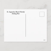 St. Augustine Beach Florida Vis Feestdagenkaart (Achterkant)