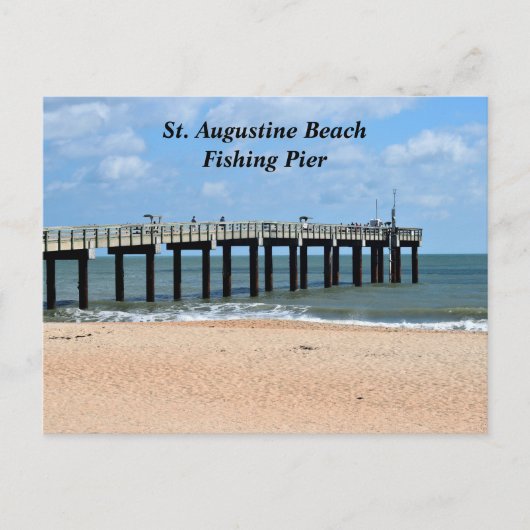 St. Augustine Beach Florida Vis Feestdagenkaart (Voorkant)