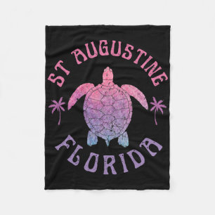 St Augustine Beach Florida Zeeschildpad Zomer Vaka Fleece Deken