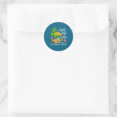 St Augustine Beach Florida Zomer Ronde Sticker (Tas)