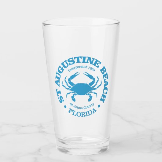 St Augustine Beach (krab) Glas (Voorkant)