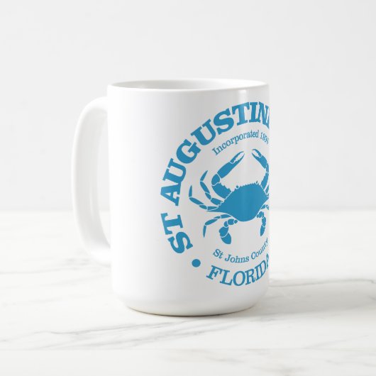 St Augustine Beach (krab) Koffiemok (Voorkant links)