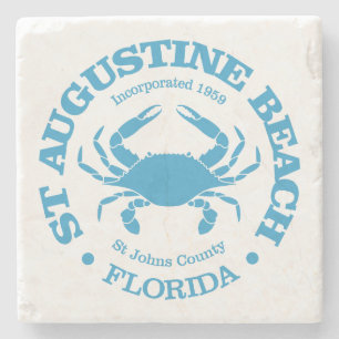 St Augustine Beach (krab) Stenen Onderzetter