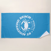St Augustine Beach (krab) Strandlaken (Voorkant)