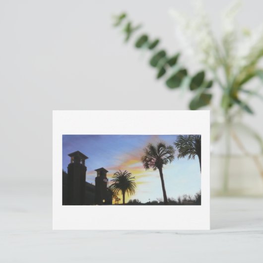 St Augustine bij Sunset Briefkaart (Staand voorkant)