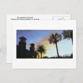 St Augustine bij Sunset Briefkaart (Voorkant / Achterkant)