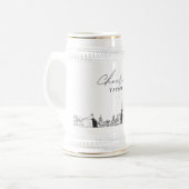 St. Augustine Bridal Party Gift gepersonaliseerd Bierpul (Voorkant links)