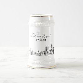 St. Augustine Bridal Party Gift gepersonaliseerd Bierpul