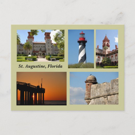 St. Augustine, Briefkaart van Florida (Voorkant)