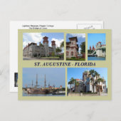 St. Augustine, Briefkaart van Florida (Voorkant / Achterkant)