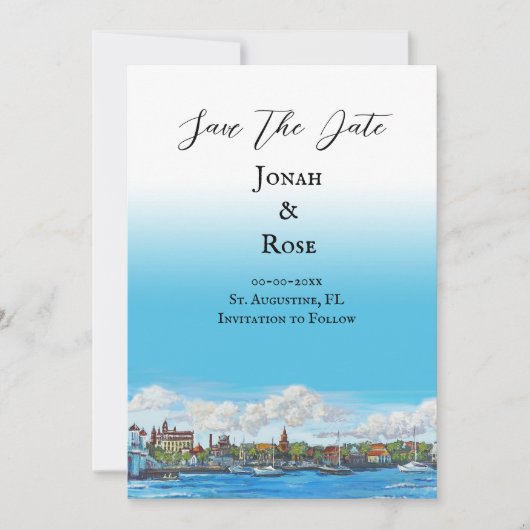 St. Augustine bruiloft aankondiging (Voorkant)