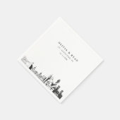 St. Augustine bruiloft cocktail servet (Hoek)