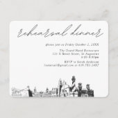 St Augustine bruiloft elegante repetitie diner Informatiekaartje (Voorkant)