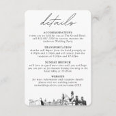 St Augustine bruiloft kleine verticale details Informatiekaartje (Voorkant)