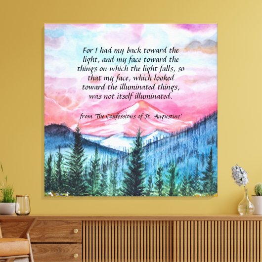 St. Augustine Canvas Print (Insitu (Woonkamer))