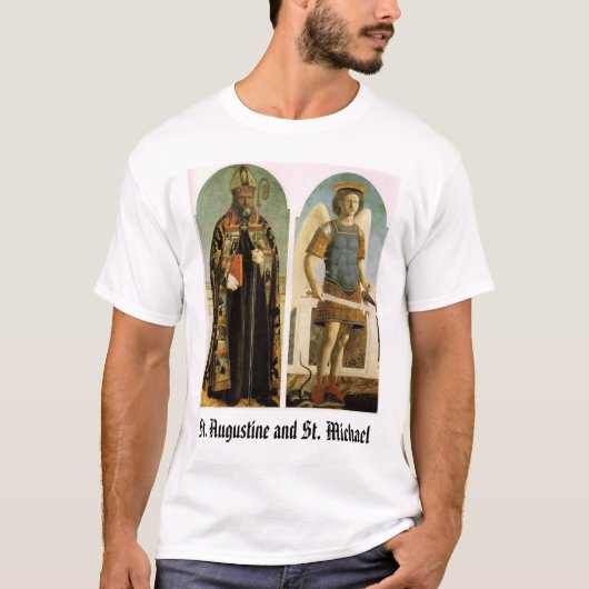 St. Augustine en St. Michael T-shirt (Voorkant)